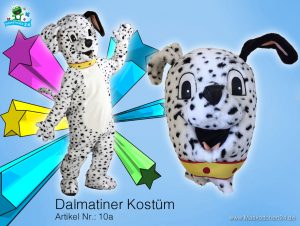 10a-Dalmatiner-Maskottchen-Kostüm